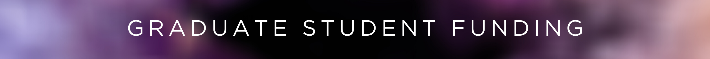 Graduate Funding Banner